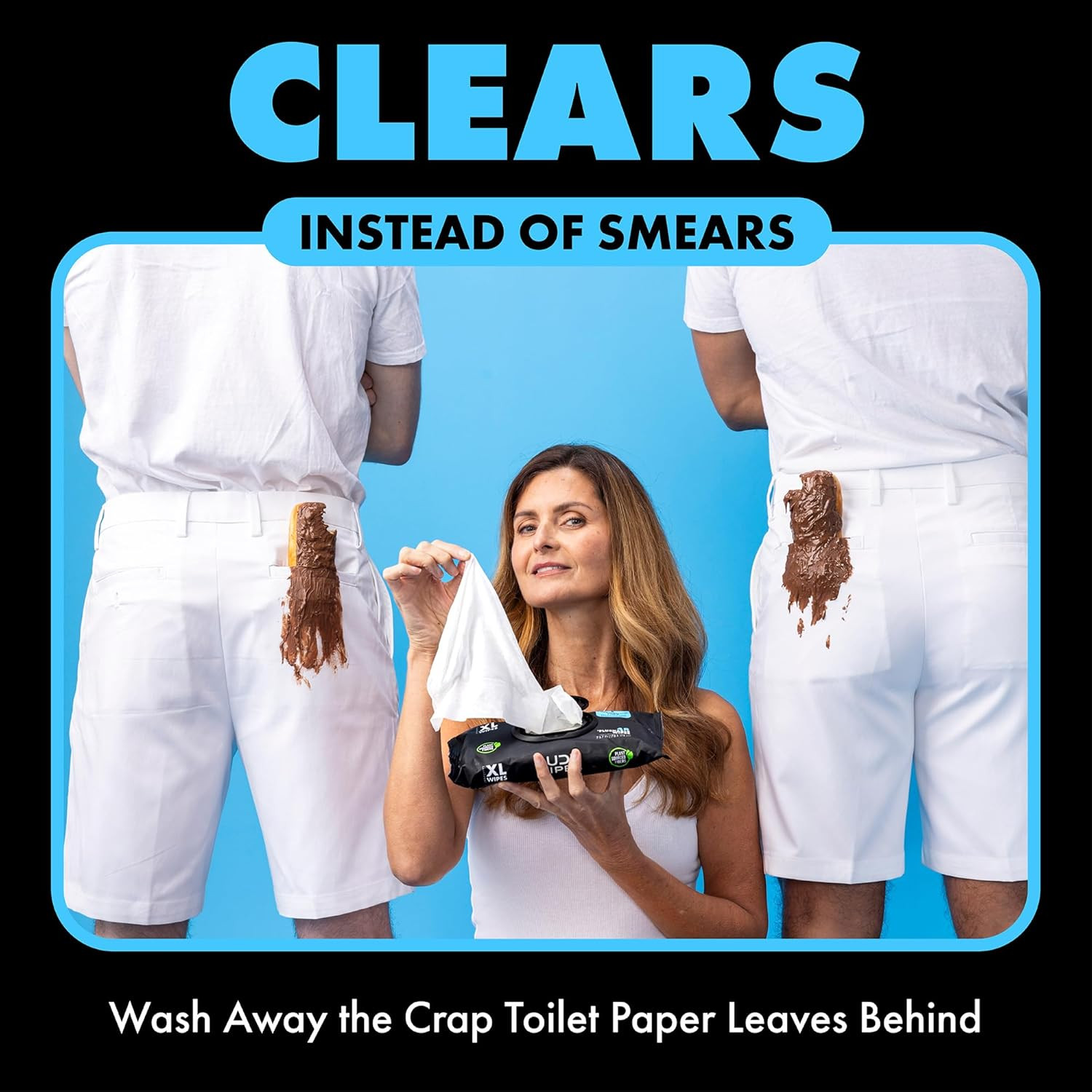 Flushable Wipes Unscented XL 2 Pack 48 Count Aloe Vitamin E Adult