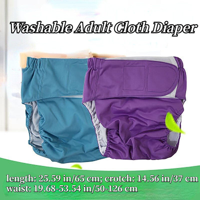 Unisex Adult Cloth Diaper Panties Elderly Disabled Incontinence Nappies Panties