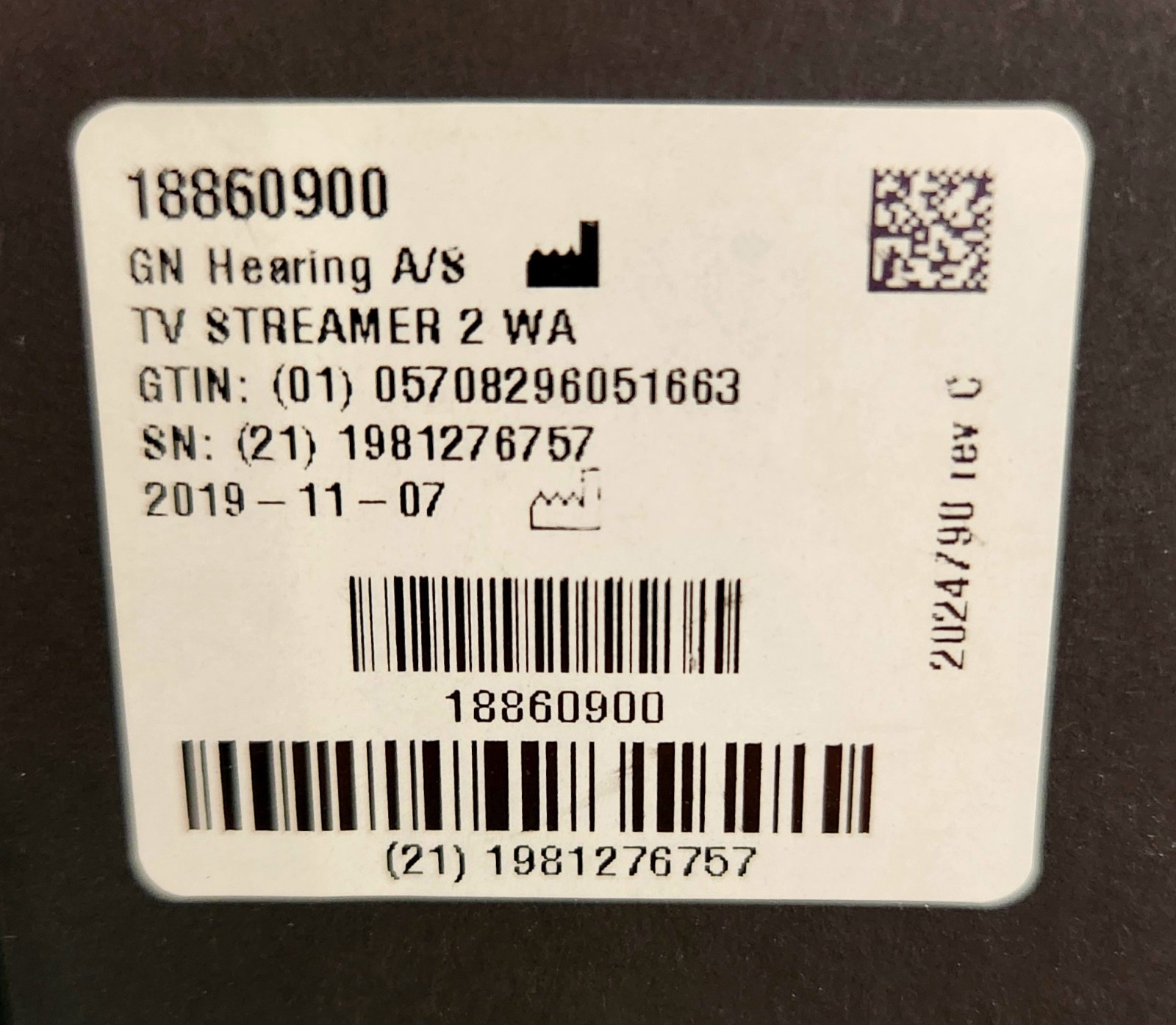 ReSound Unite TV Streamer 2 *AND* ReSound Remote Control NEW & SEALED!
