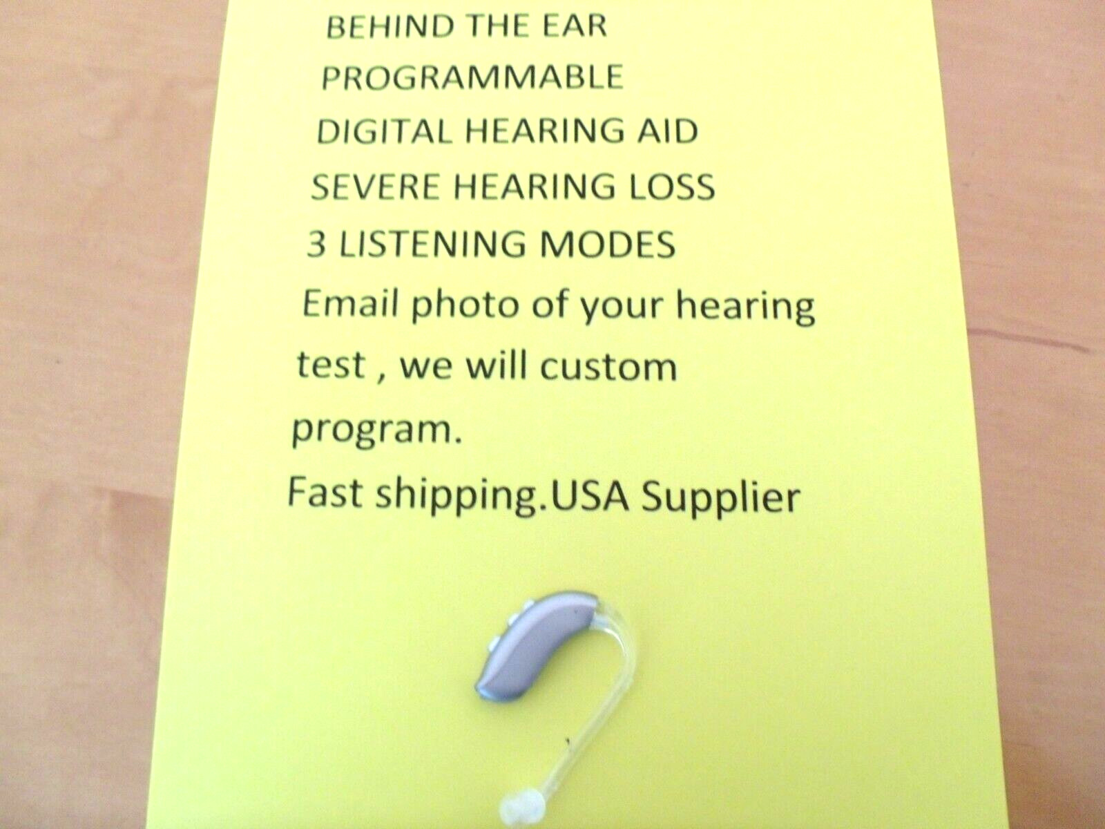 PROGRAMMABLE BEHIND THE EAR DIGITAL HEARING AID FIT PROFOUND loss