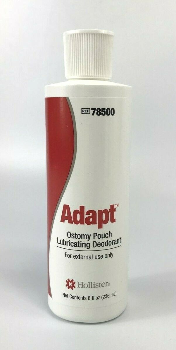 3 Hollister 78500 Adapt Ostomy Pouch Lubricating Deodorants 8 oz. Expires 2029