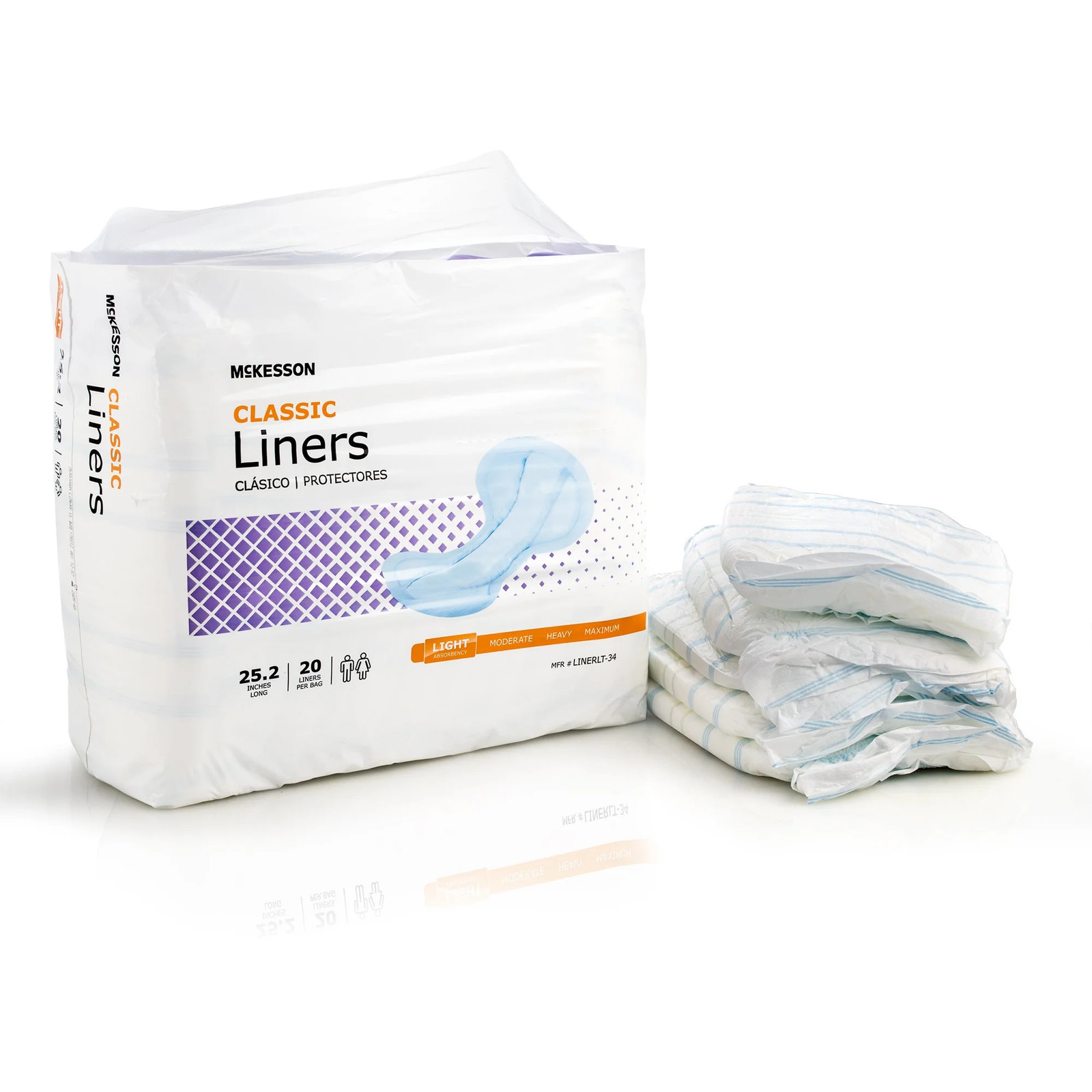 McKesson Liners, Classic Absorbency