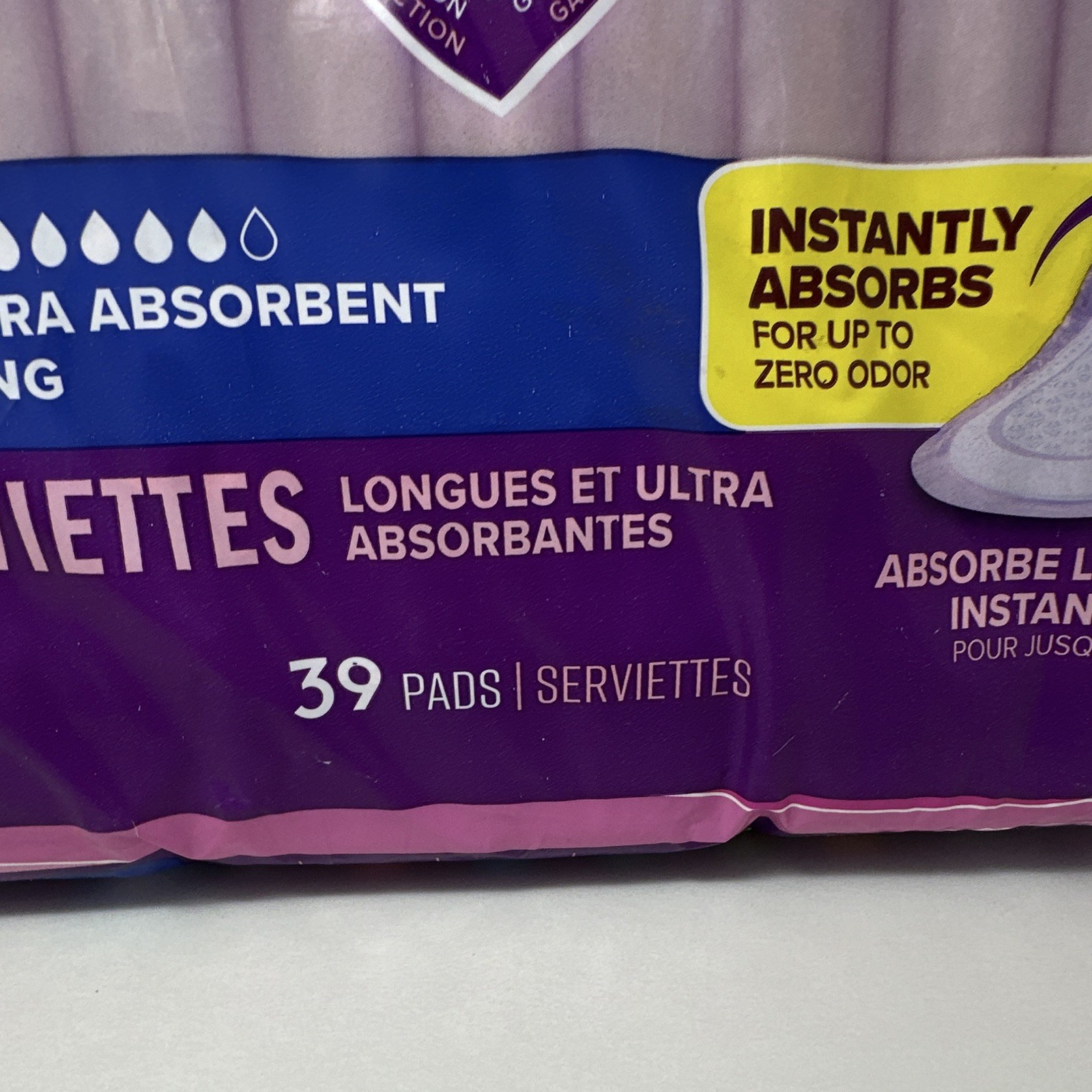 Poise Fresh Protection Incontinence Pads Women Size 7 Ultra Long 39 Ct