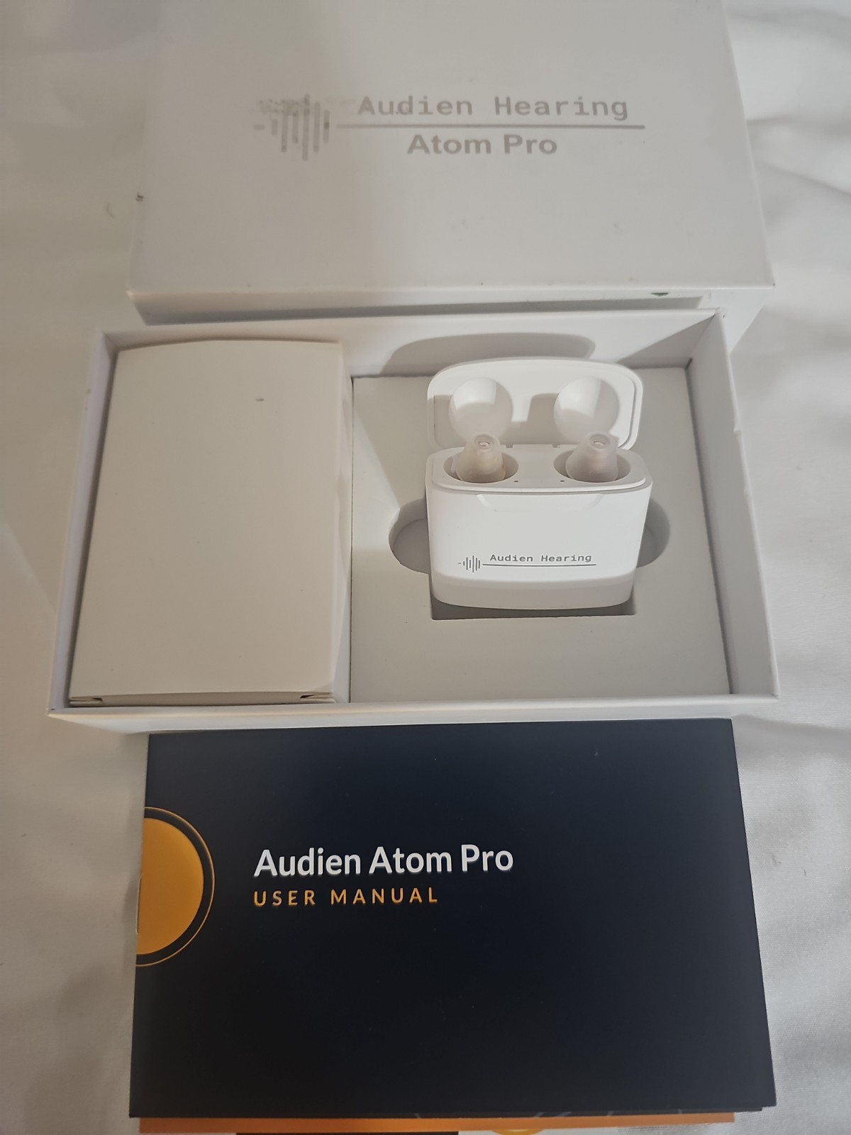 Audien ATOM PRO Wireless Rechargeable OTC Hearing Aid With Case