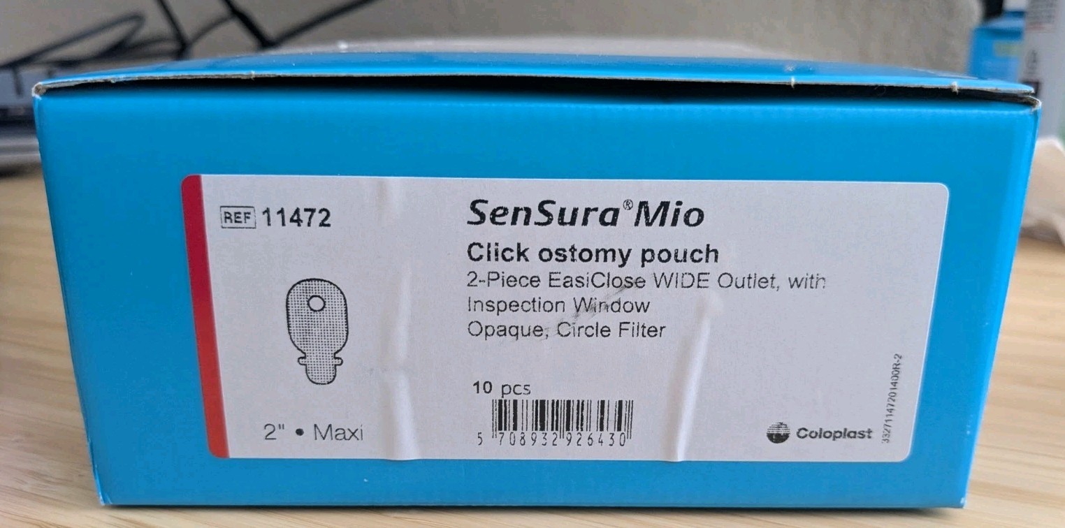 11 Coloplast 11472 SenSura Mio Click Ostomy Pouch, 2-Piece EasiClose (Red Size)