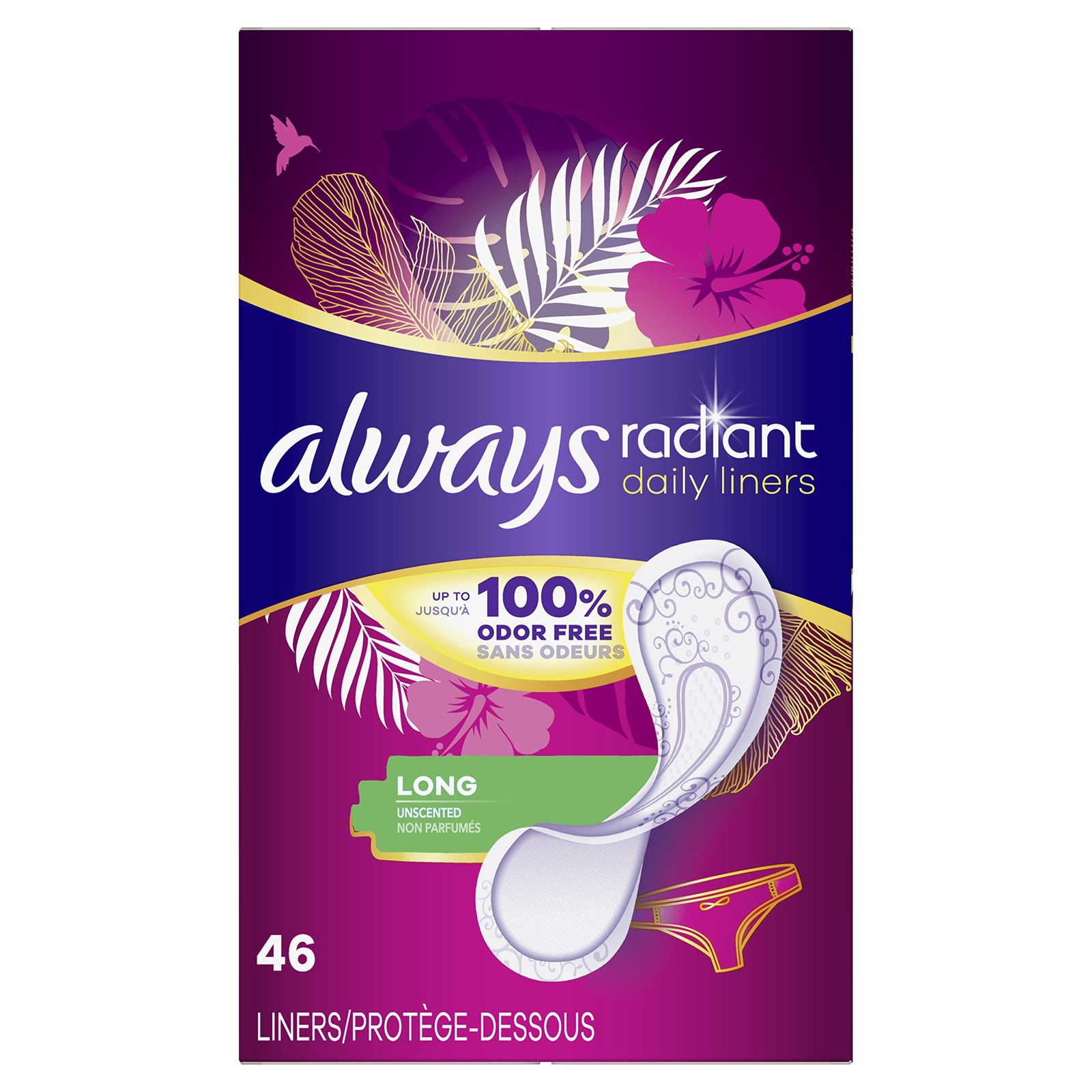 Always Radiant Daily Liners Long