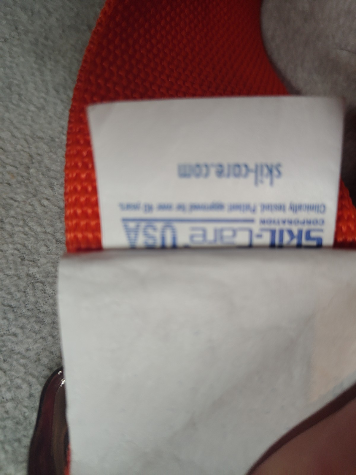 Skil-Care EZ Clean Gait Belt, 60″ Orange, Washable Patient Transfer Safety Belt