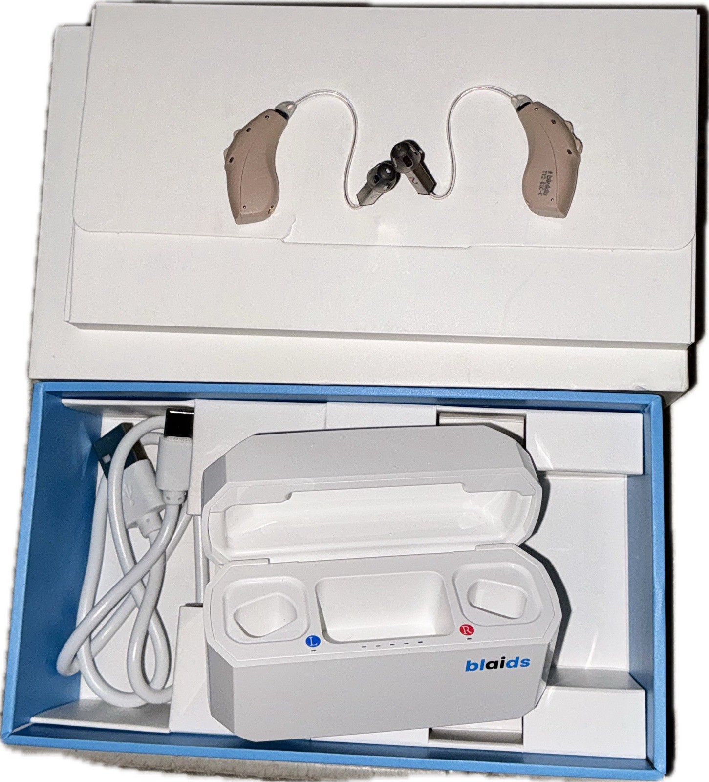BlaidsX Neuro Rechargeable RIC + Programmable Hearing Aids for Seniors