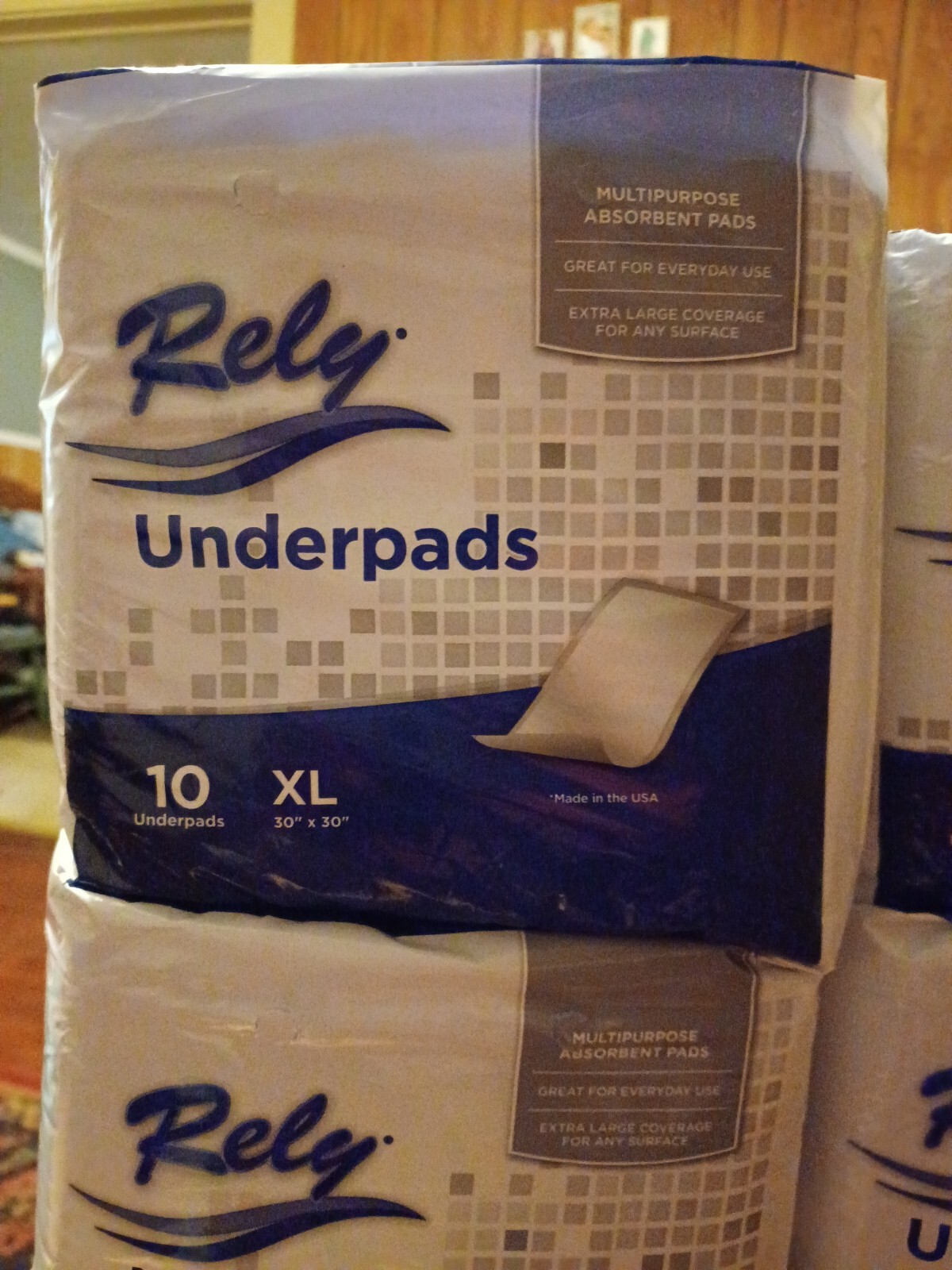 Rely Underpads XL 30″ x 30″ RLYASU300 ~ Qty: 10 Underpads