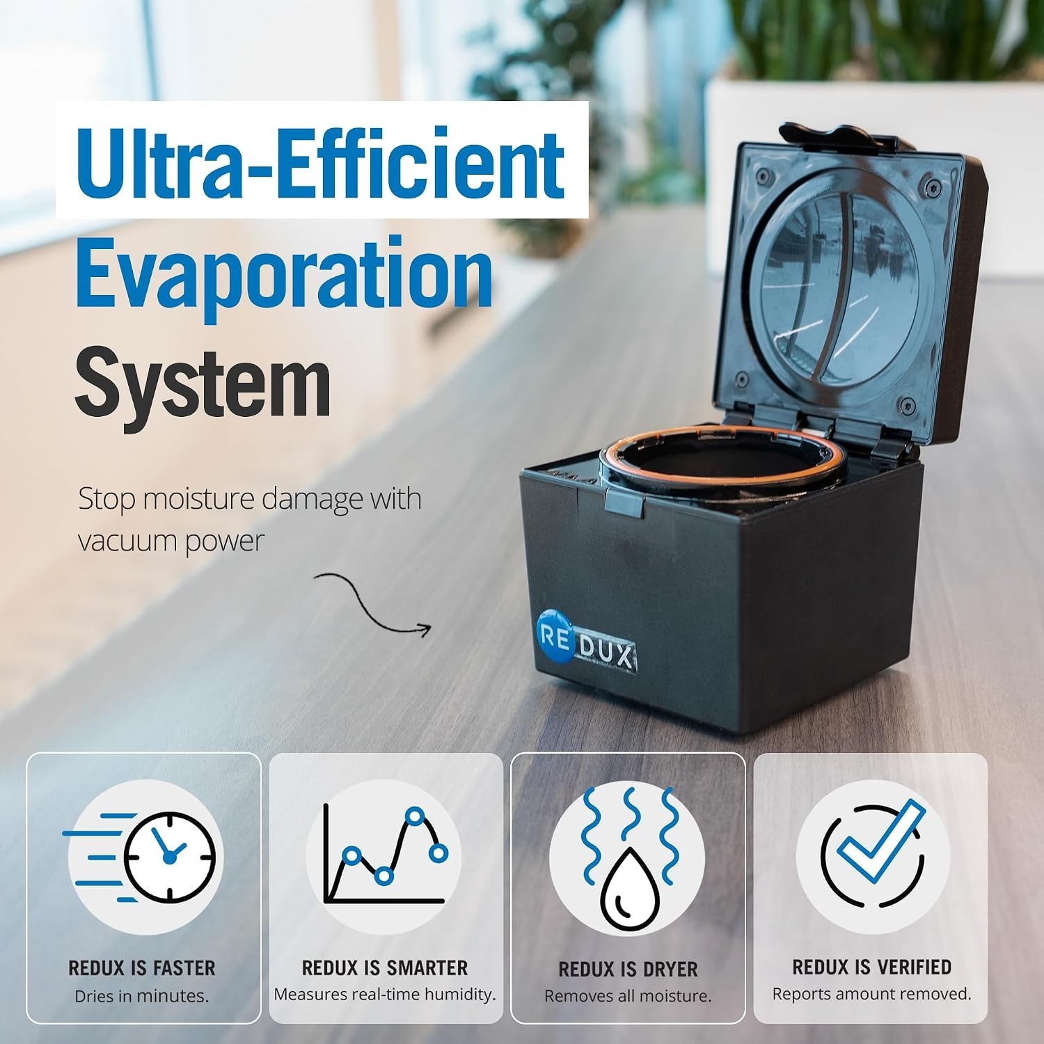 Redux Smart Pro Link Hearing Aid Dryer Dehumidifier Heatless Drying, Charging