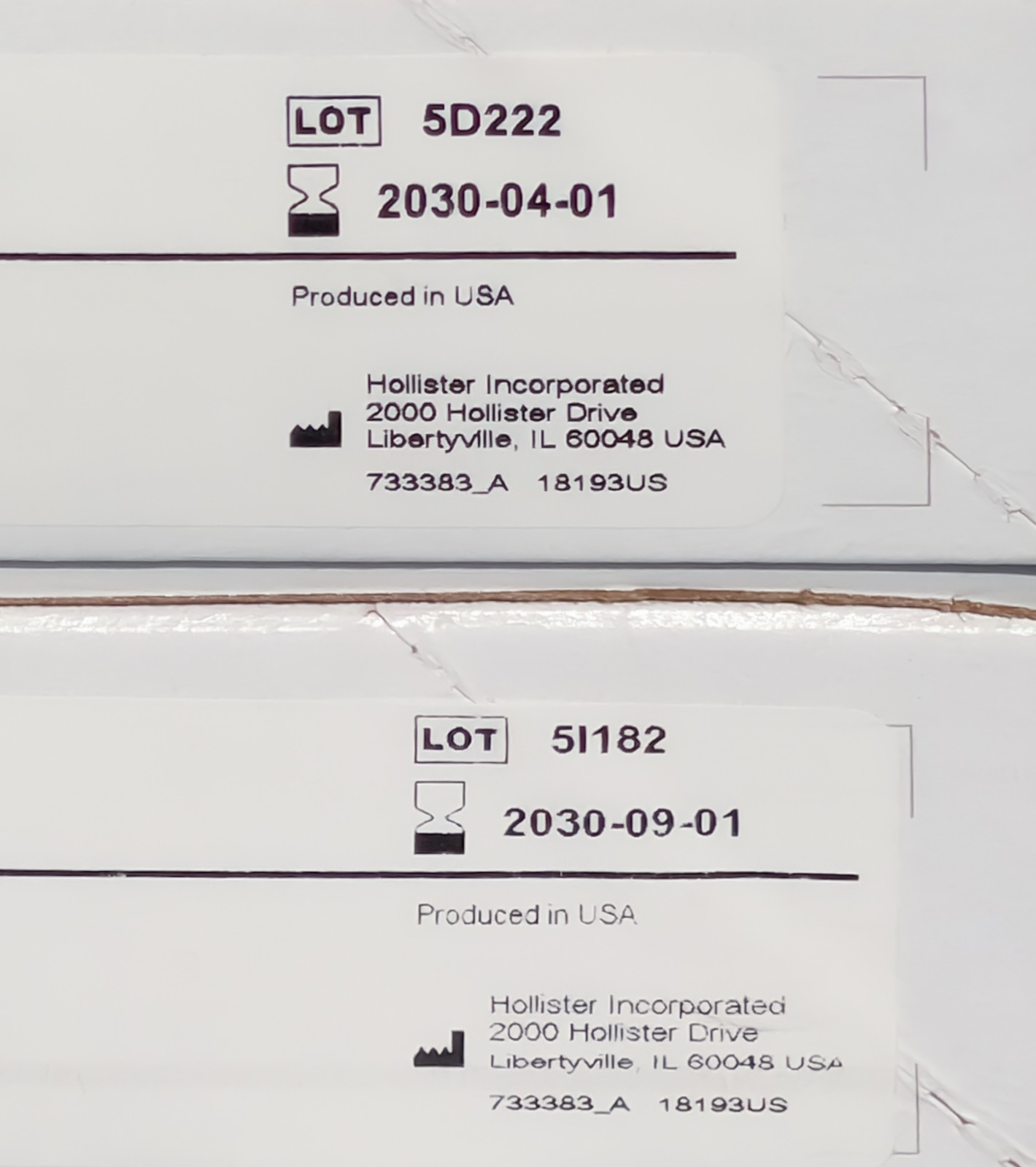 2 Boxes of 10 Hollister 18193 Drainable Ostomy Pouch w/Filter, 2-1/4″ Exp 2030
