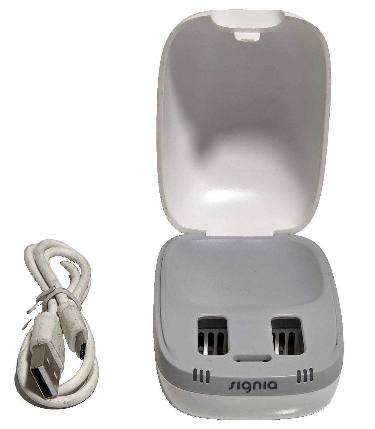 Signia Inductive Charger II – for Charge&Go X Hearing Aids W/USB CABLE.