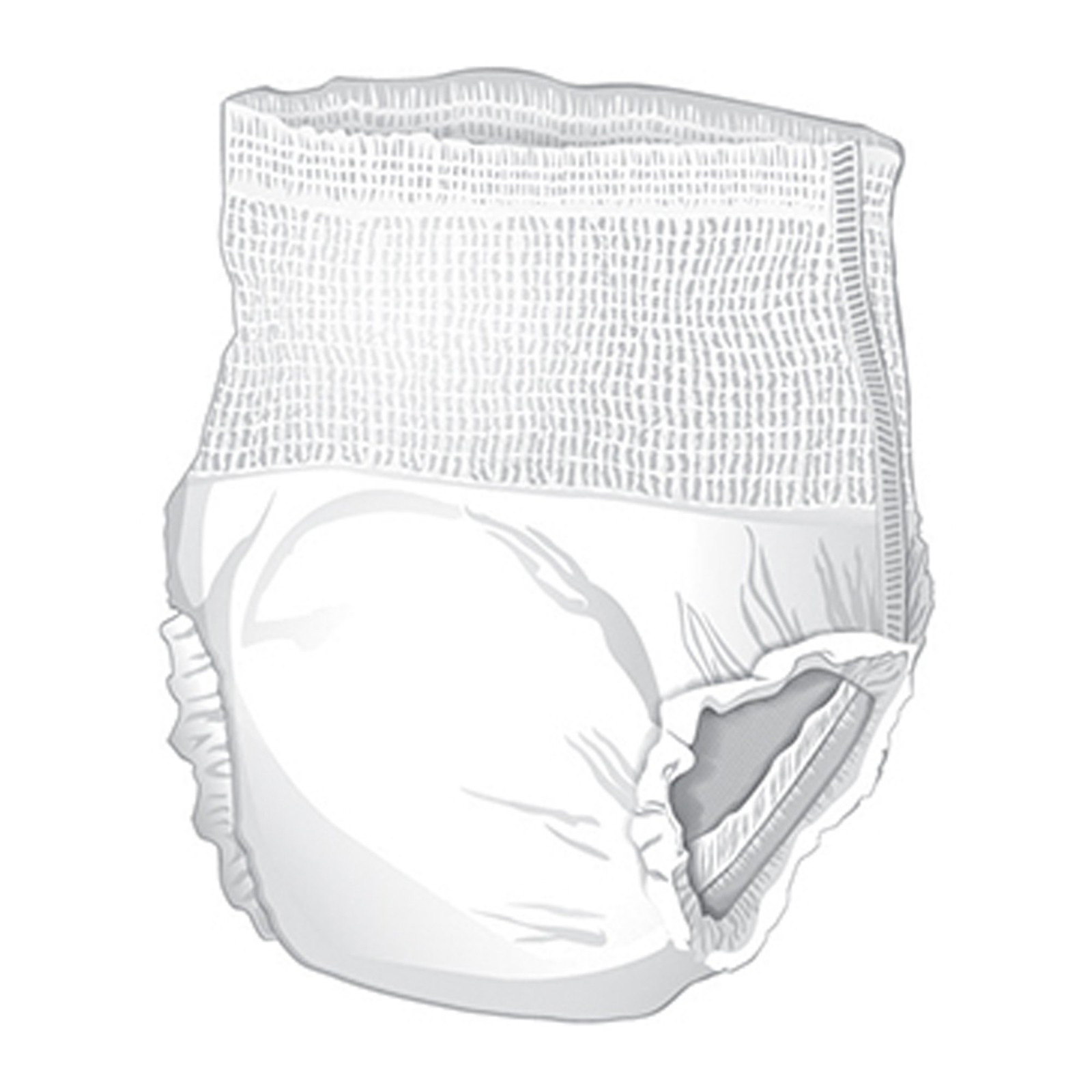 McKesson Adult Disposable Cloth Underwear Maximum Absorbency – Size M 80 Count
