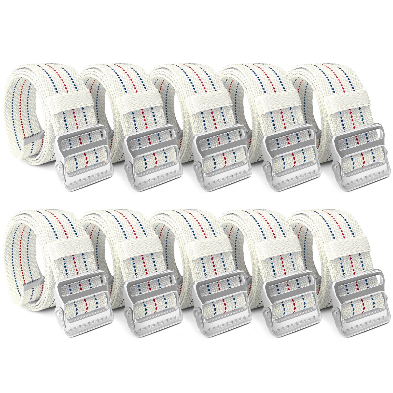 NURSE ELITE Cotton Gait Belt for Patient Transfer – 10 Pack