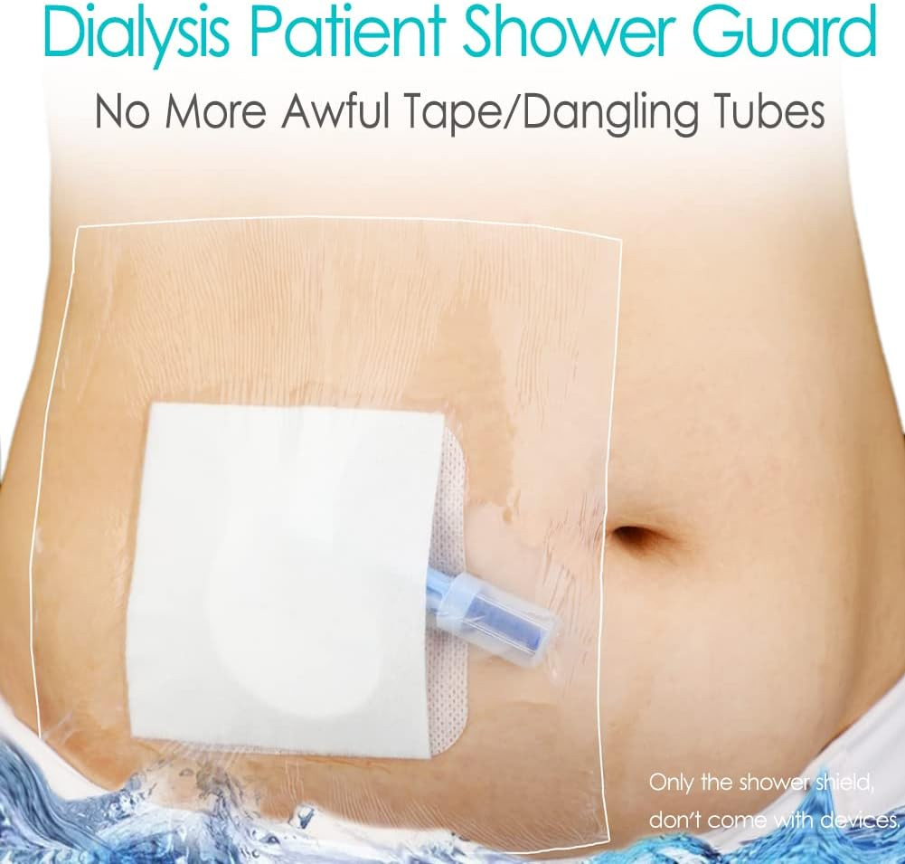 Waterproof Shower Protector | 10×12 Inch Dialysis Catheter Shower Cover Large Ba