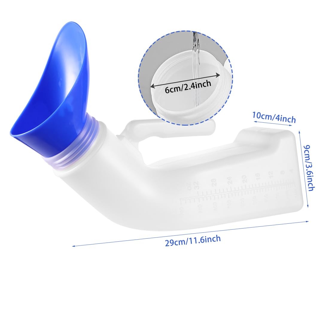 Urinals for Men Women Unisex Urinal Bottle Spill Proof Portable Pee Bottles F…
