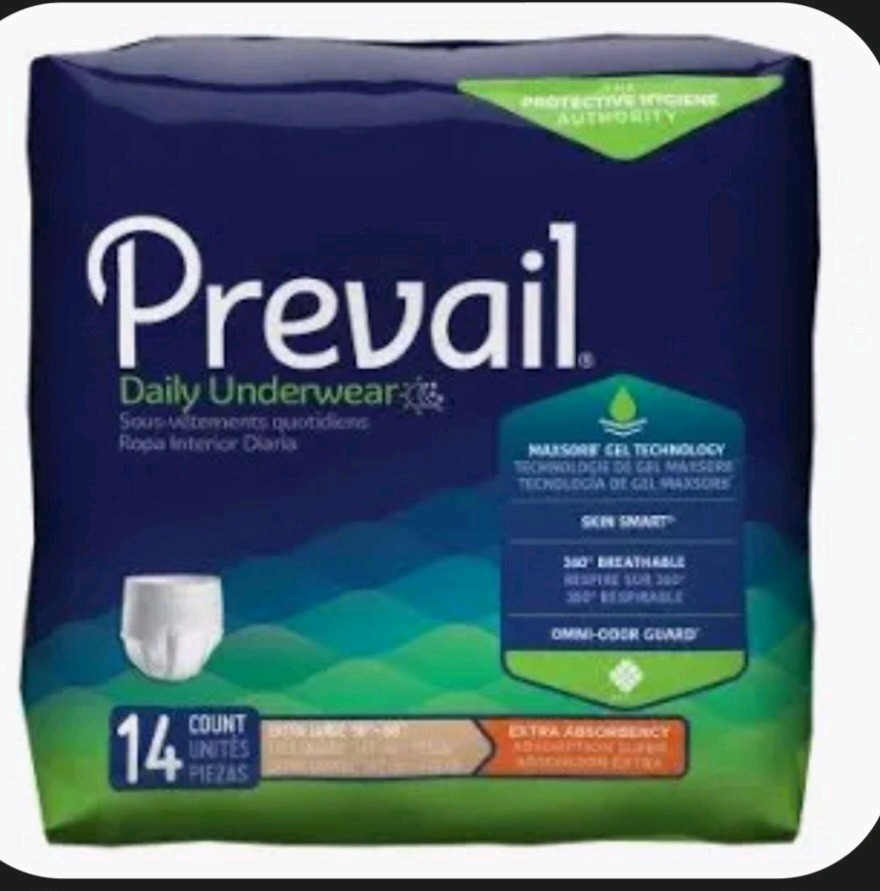 Prevail Disposable Underwear X-Large Extra 14 Ct