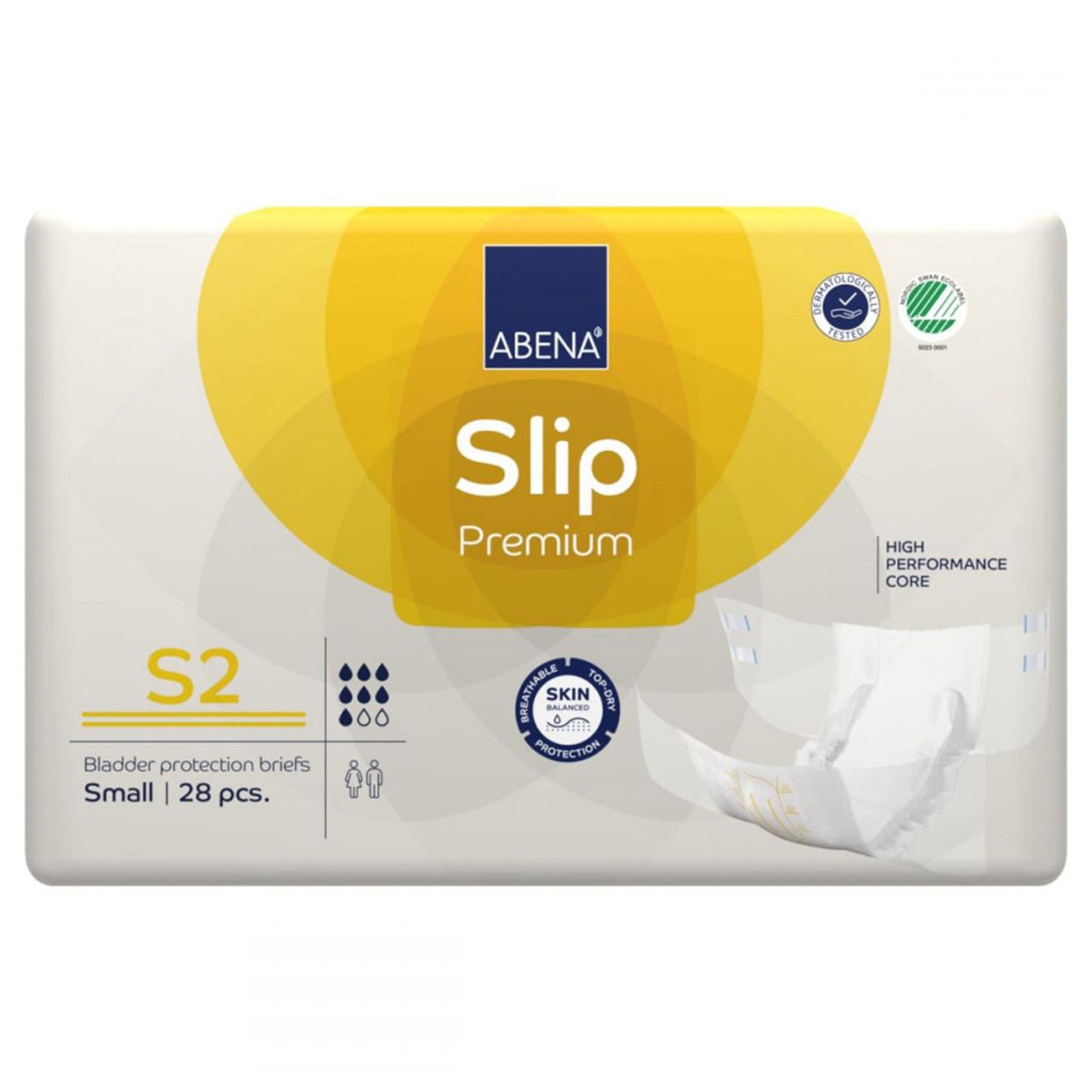 Abena Slip Premium S2 Incontinence Brief S 1000021281 168 Ct