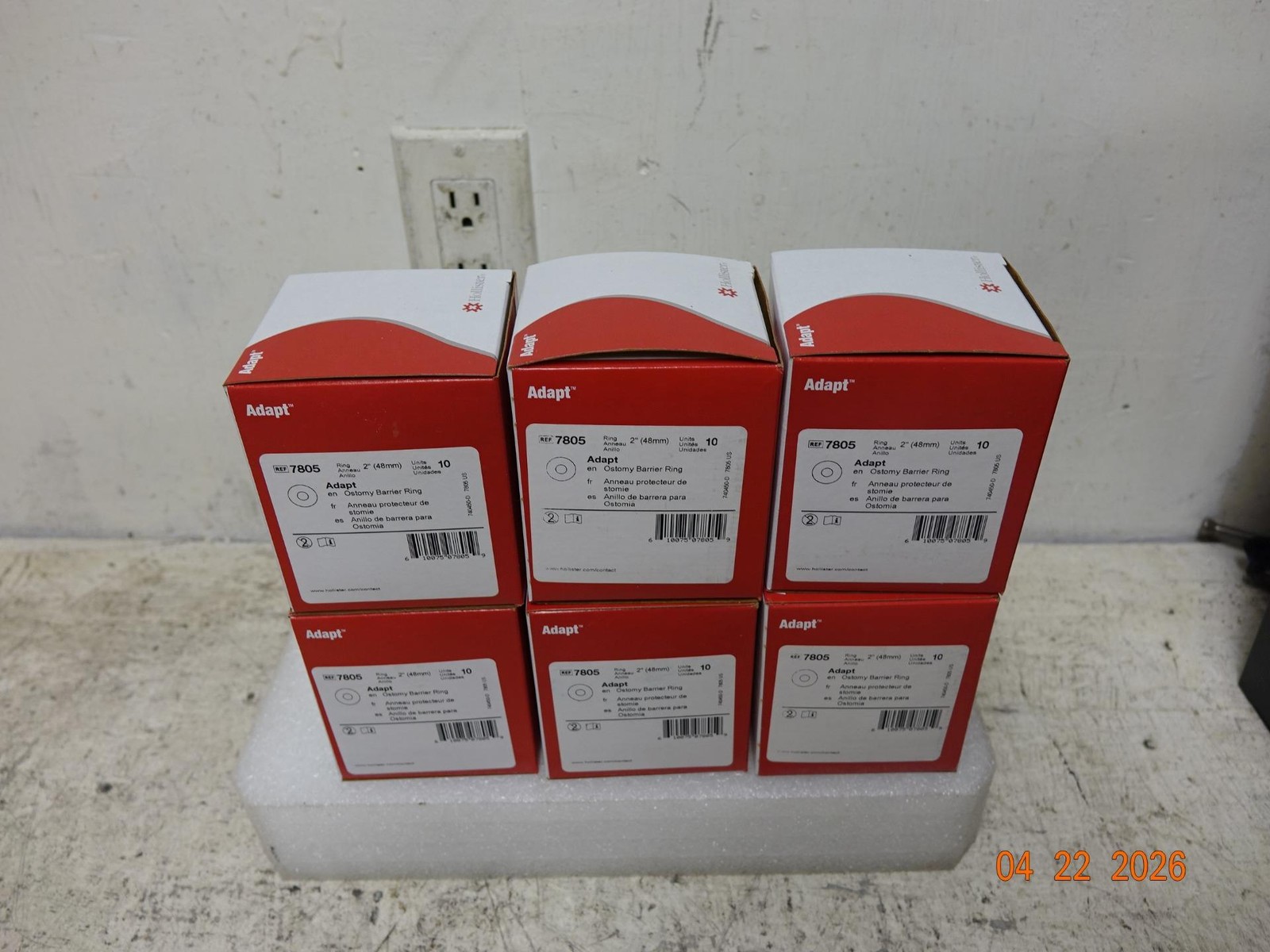 SIX Boxes Hollister 7805 Adapt Barrier Rings ~ FREE SHIPPING