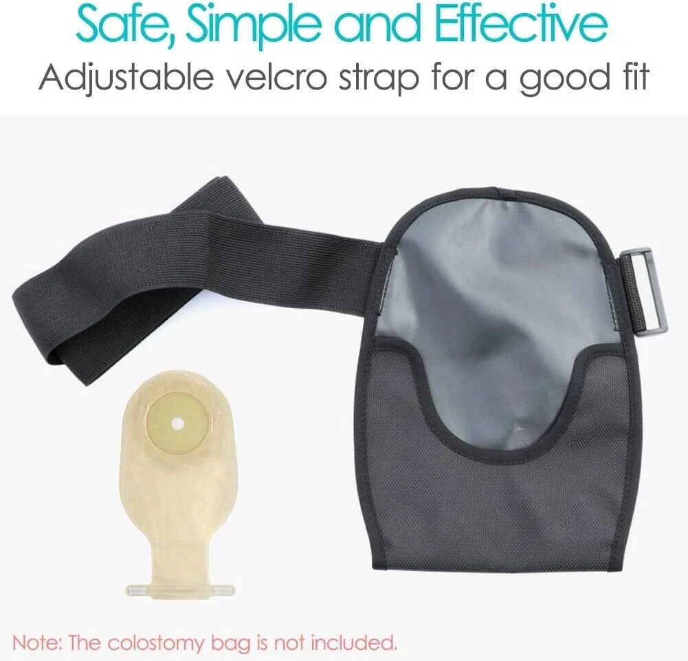 Waterproof Ostomy Bag Cover Belt Adjustable Washable Colostomy Bag Covers Pro…
