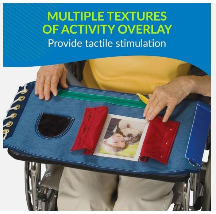 Posey 7410 Happy Hands Activity Overlay for Wheelchairs Fidget Sensory Aid ADL