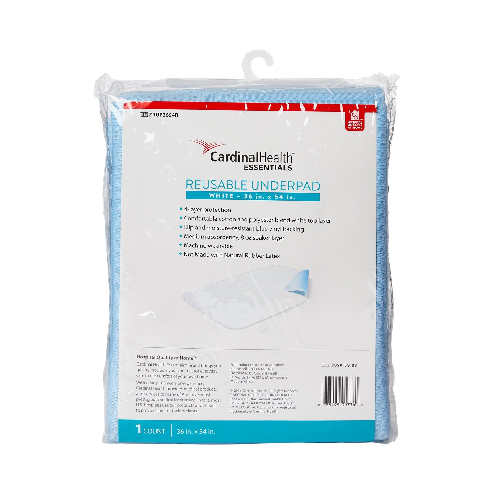 ReliaMed Underpad, Reusable, Polyester (CS/10)