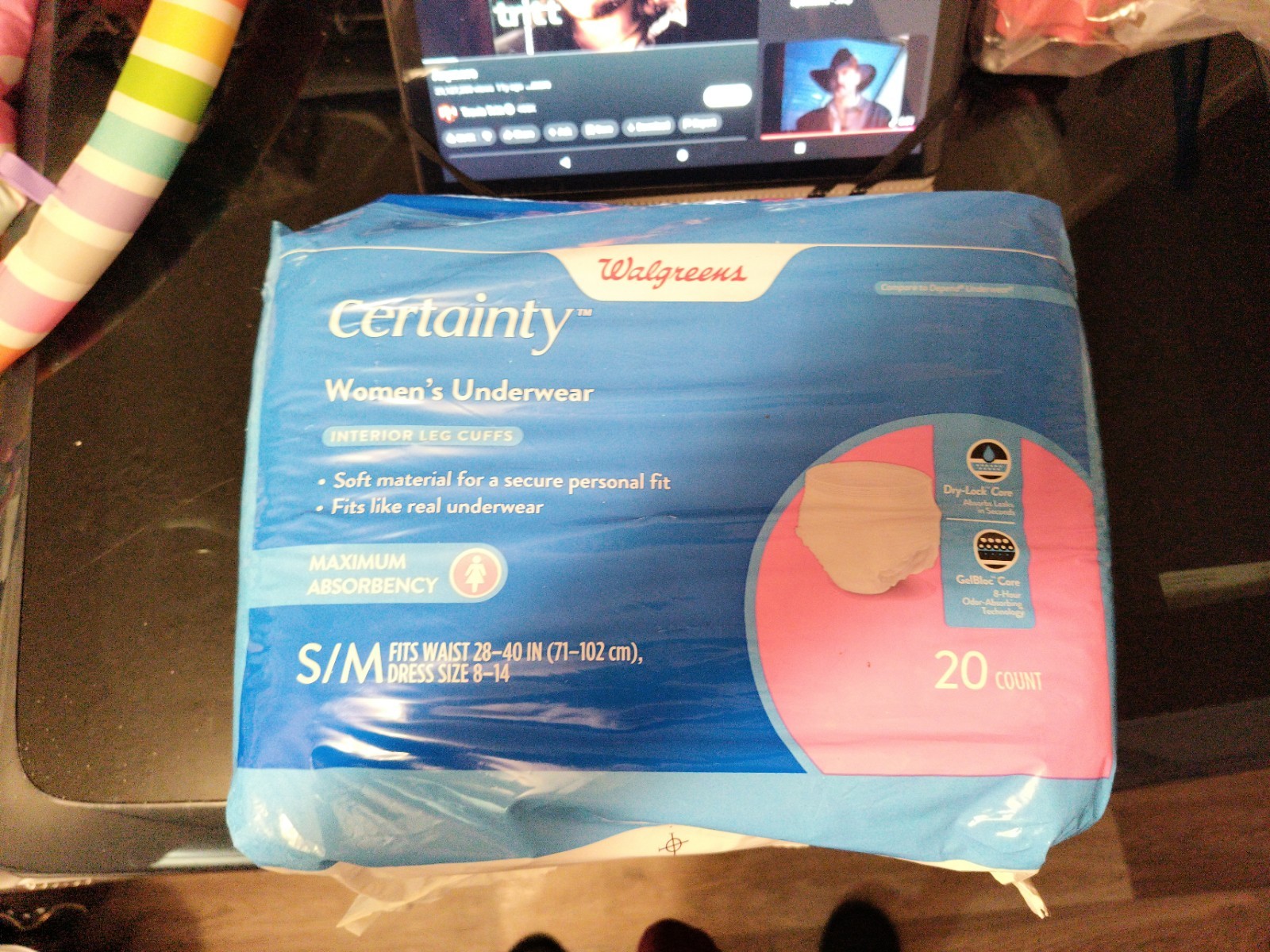 Walgreens Certainty Incontinence Pants Women S/M Maximum Absorbency 20 Ct