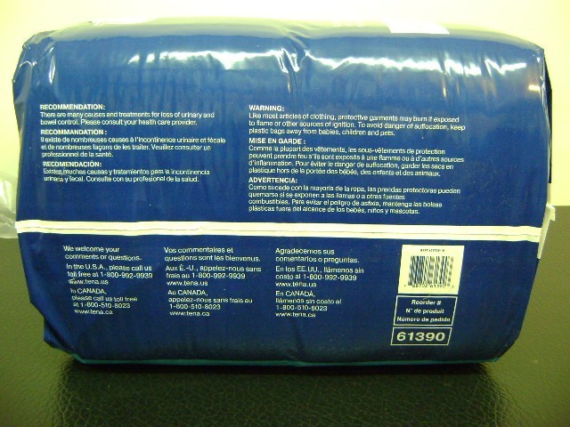 TENA Stretch Briefs Incontinence Underwear 2X-Large 64″ – 70″ Package of 32