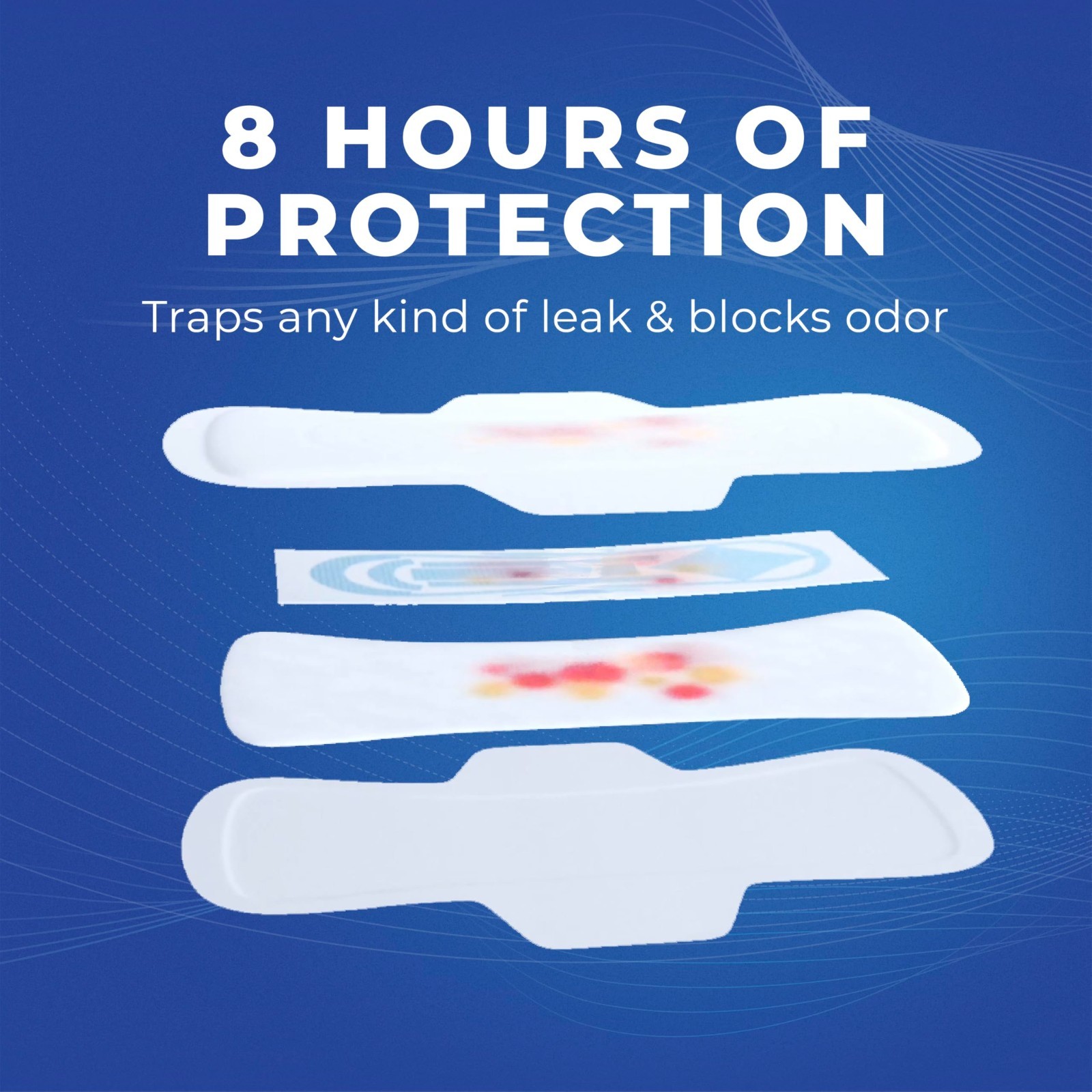 Ultra Thin Overnight Pads with Wings – 3 Pack, 40 Count, Reliable Leak Protectio