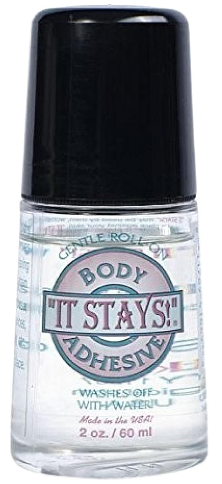 – It Stays Roll On Body Adhesive, 2 fl oz – Butt Glue for Dancers Roll On – Body
