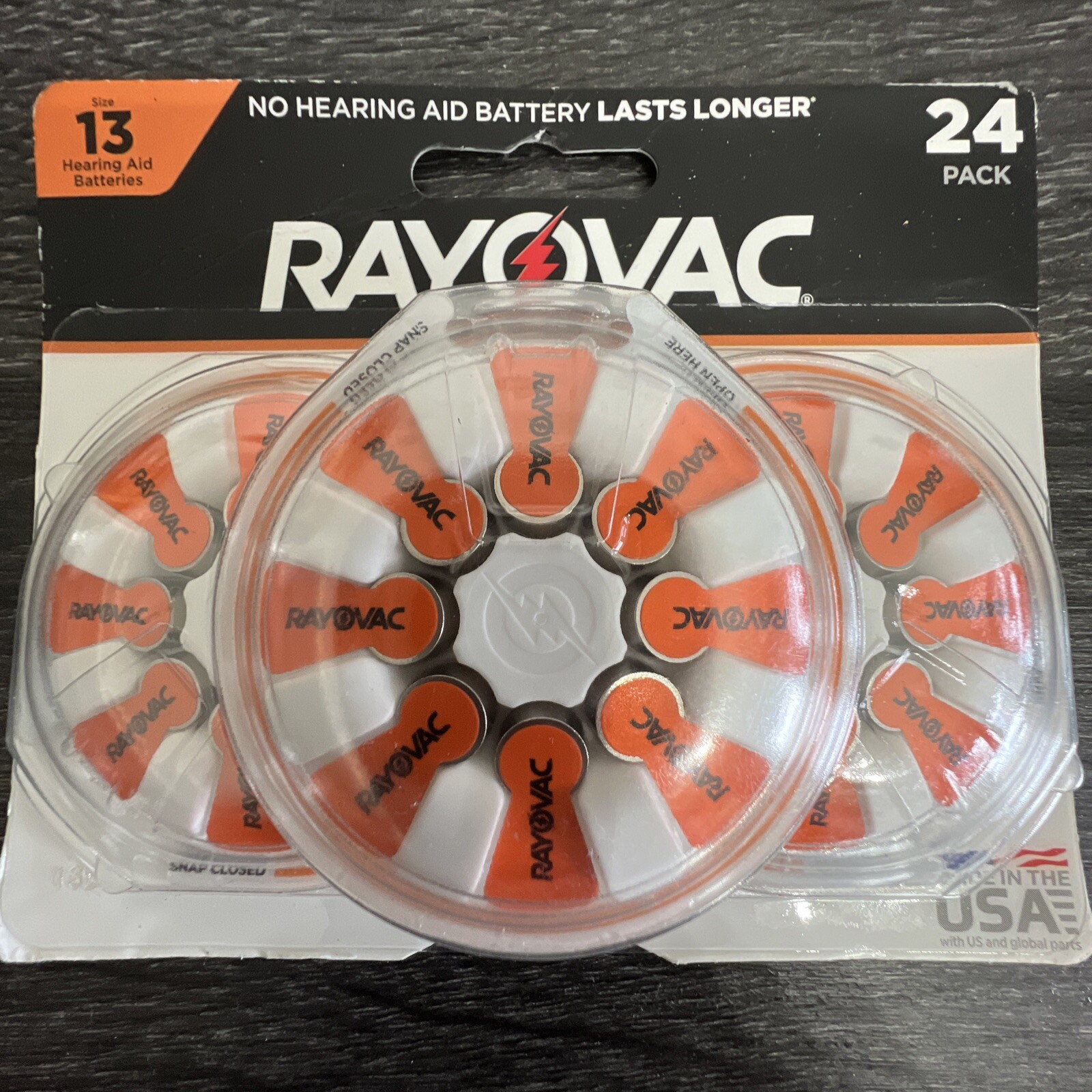 Rayovac Size 13 Hearing Aid Battery – 24pk – Exp 2024 Or Later