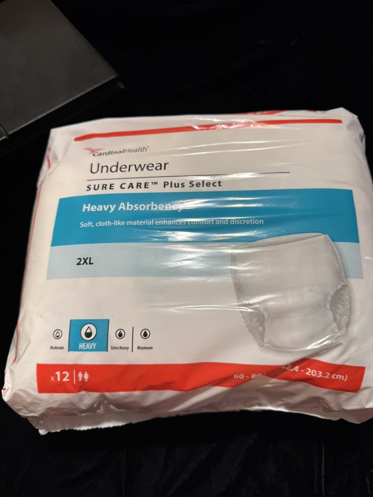 Cardinal Health Pull On 2XL Underwear Adult Heavy Absorbency 2 Pks =24 Count New