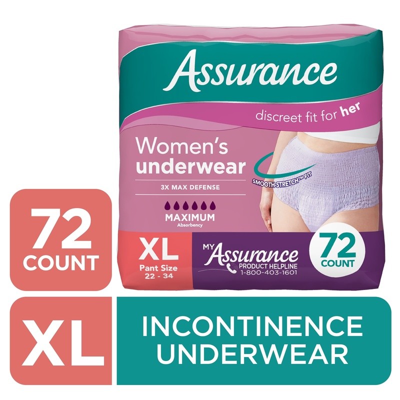Incontinence Underwear Women Maximum Absorbency Discreet Soft Fit Anti-Odor New