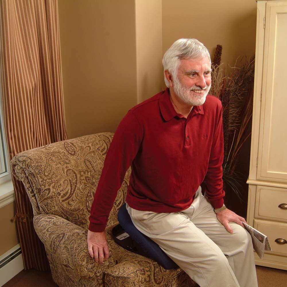 Carex Upeasy Seat Assist Plus – Portable Self-Powered Lifting Seat Cushion For