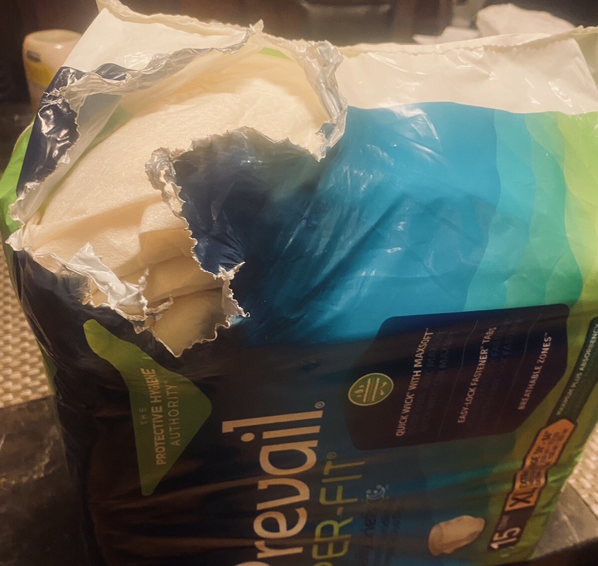 Prevail Per-Fit PF-014/1 AdultBriefs Diapers With Tabs XL Extra Absorbency 14 Ct