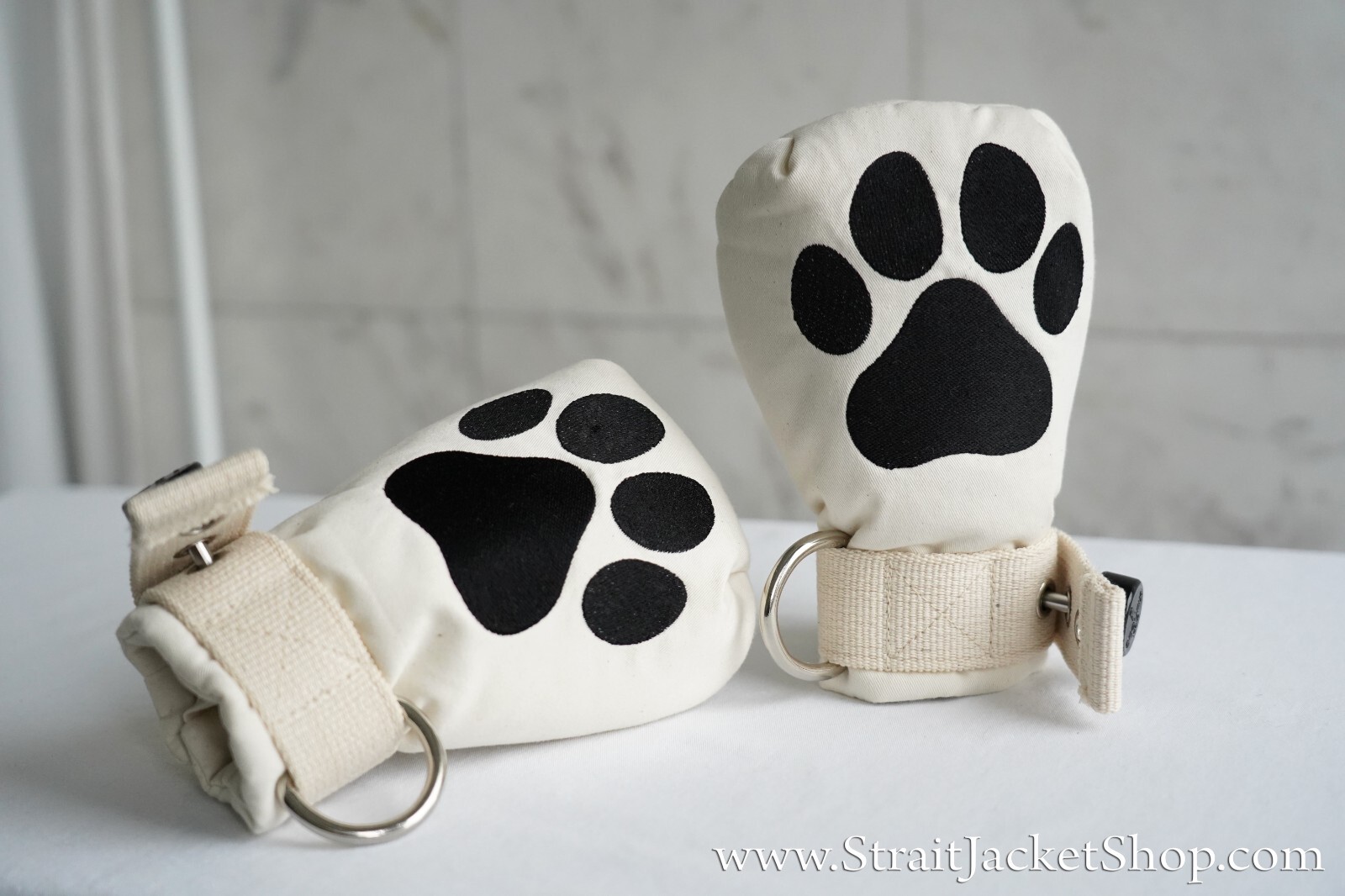 P.A.W.S. Asylum Safety Mittens with Segufix Locks- Bondage Soft Padded Mittens