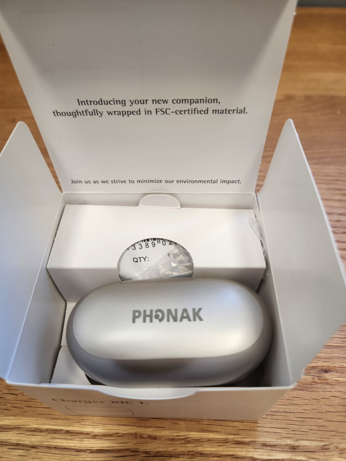Phonak charger RIC I for Infinio (no internal battery)