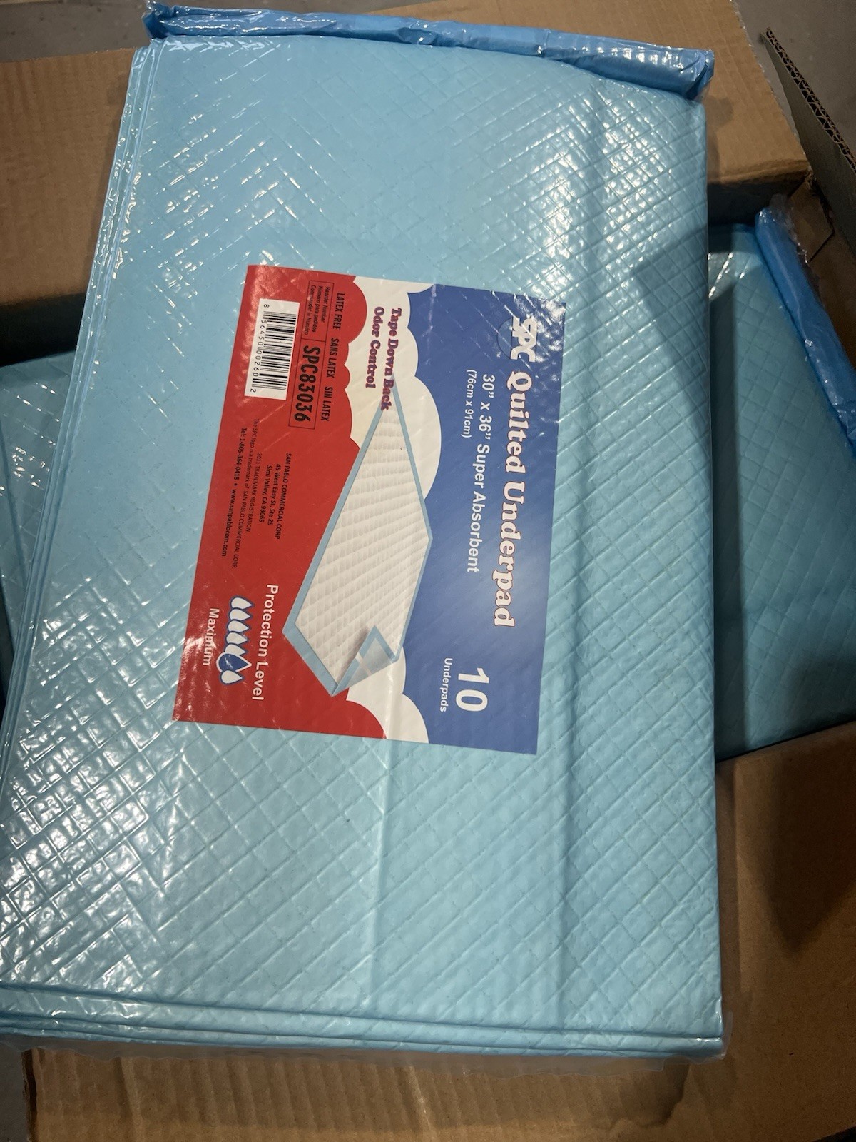SPC Disposable Underpad, 30 x 36 Inch, Super Absorbent