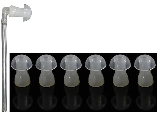 Hearing Aids Ear Plugs with 6 Tubes for Siemens, Resound (Sizes S, M, L)18 Piece