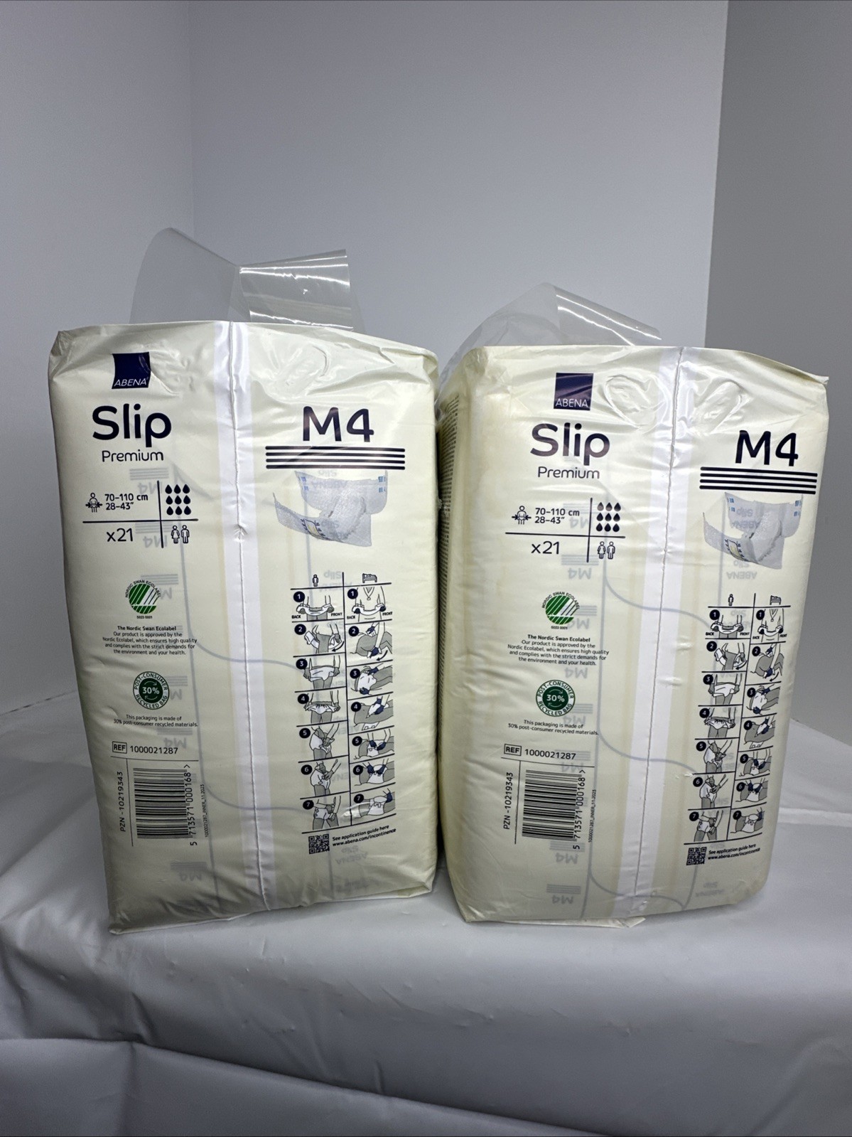 Abena Slip Premium M4 Incontinence Brief Size Medium 2 Pack Of 21 (Total 42)