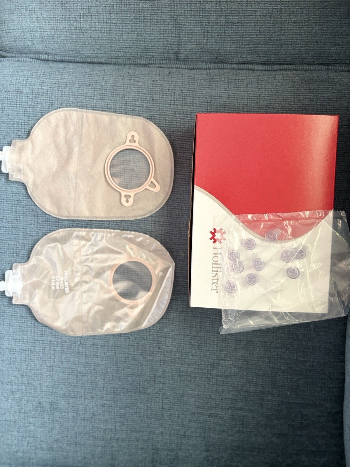 Hollister Urostomy Pouch. Transparent. 2.25”