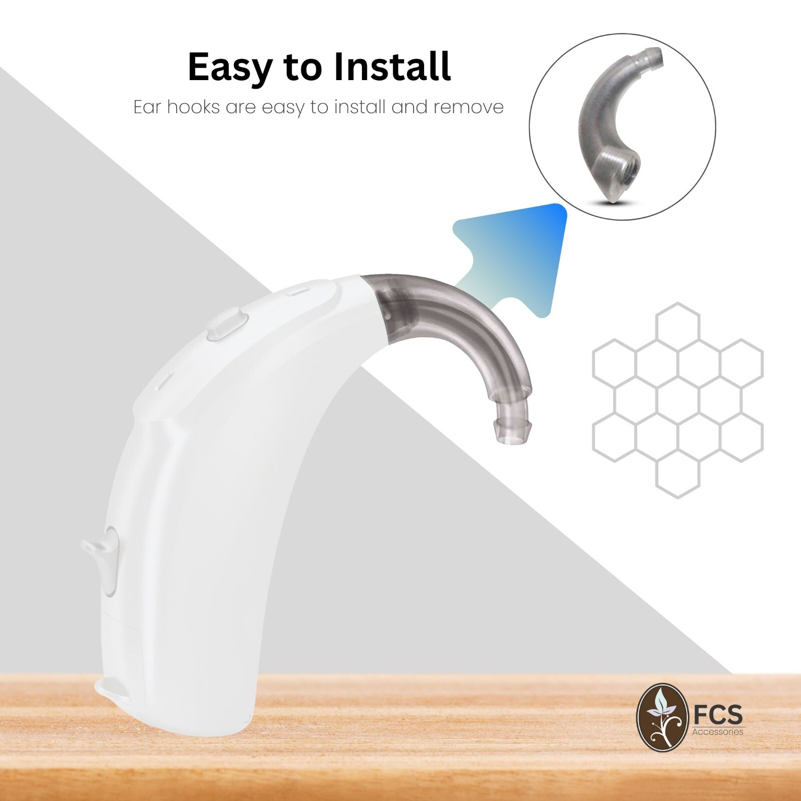 Genuine Replacement Ear hook For Fast P, Fun P/SP, Run P/SP, Prompt P/SP (Pcs-1)