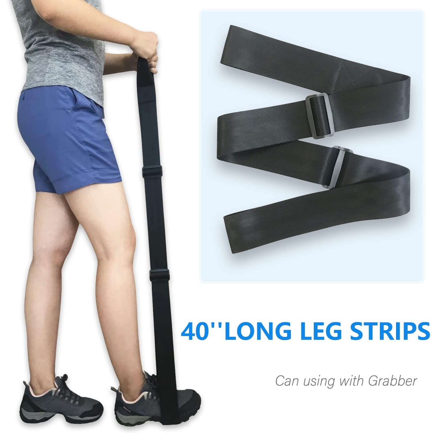 Adjustable Hip Recovery Kit 7PC Aluminum Magnetic Stand with Non-Slip Grip