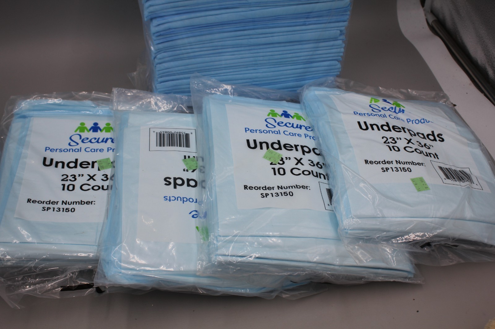 Secure Personal Care Products Underpads 23×36″ 120+ ct, Puppy Pads Diaper Change