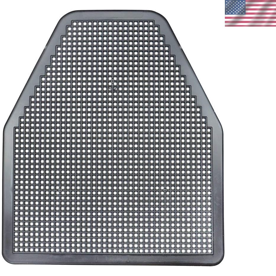 Black Urinal Mat Pack of 6