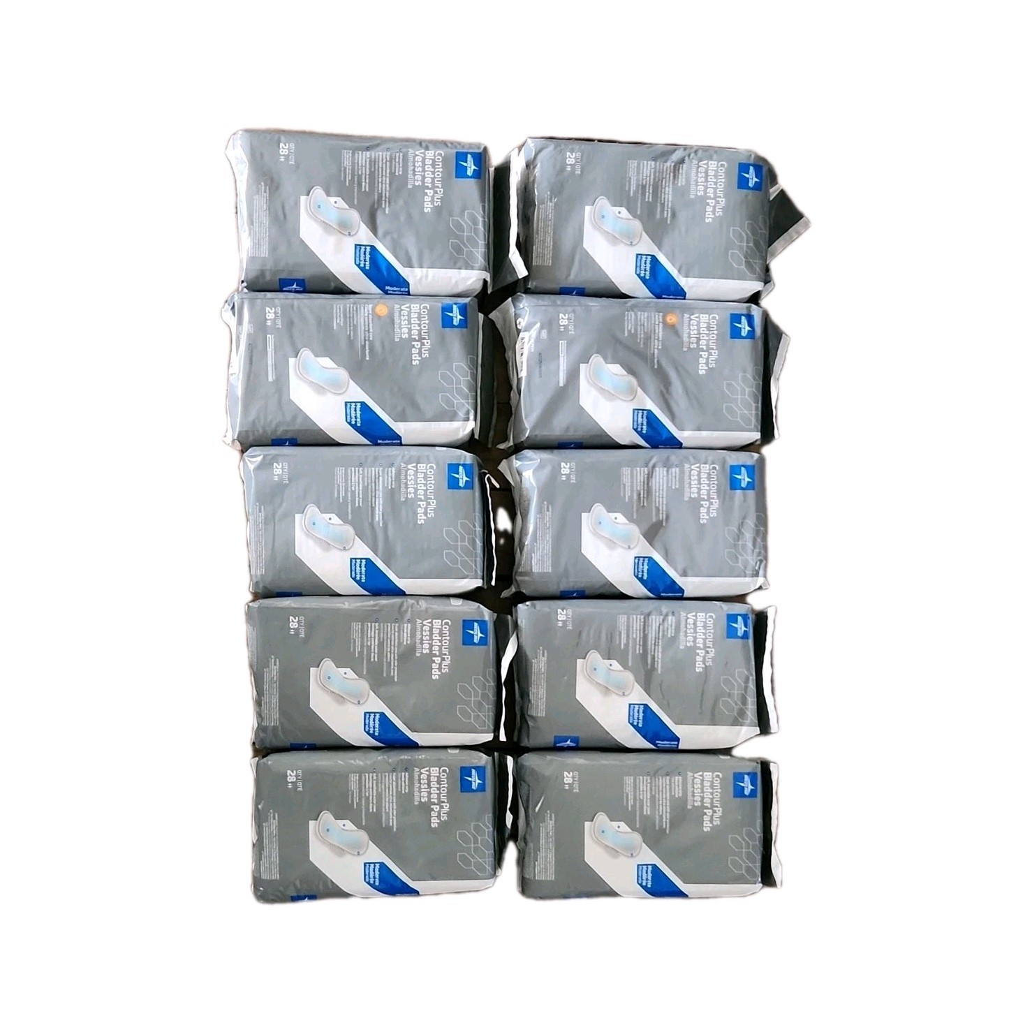 Medline ContourPlus Incontinence Pads Moderate Adhesive Strip 28 Count