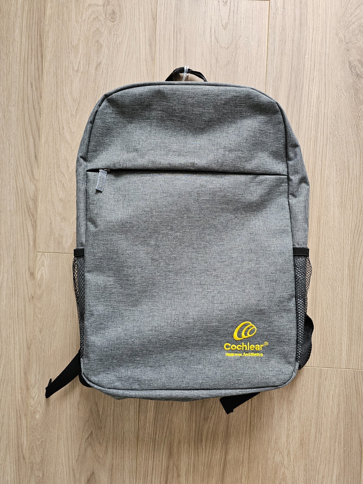 Cochlear Implant Recipient Grey Storage Backpack – 24 Litre Capacity – Brand New
