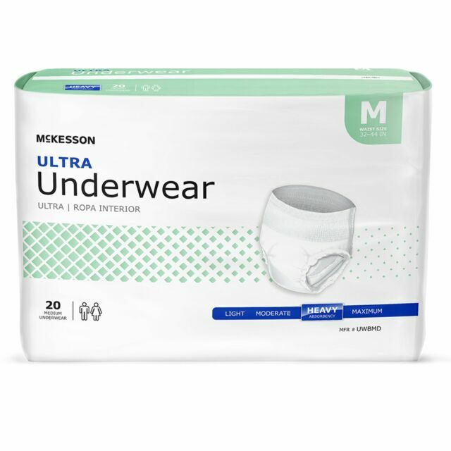 McKesson Ultra Underwear Incontinence Pant – Medium Size (Pack of 20)