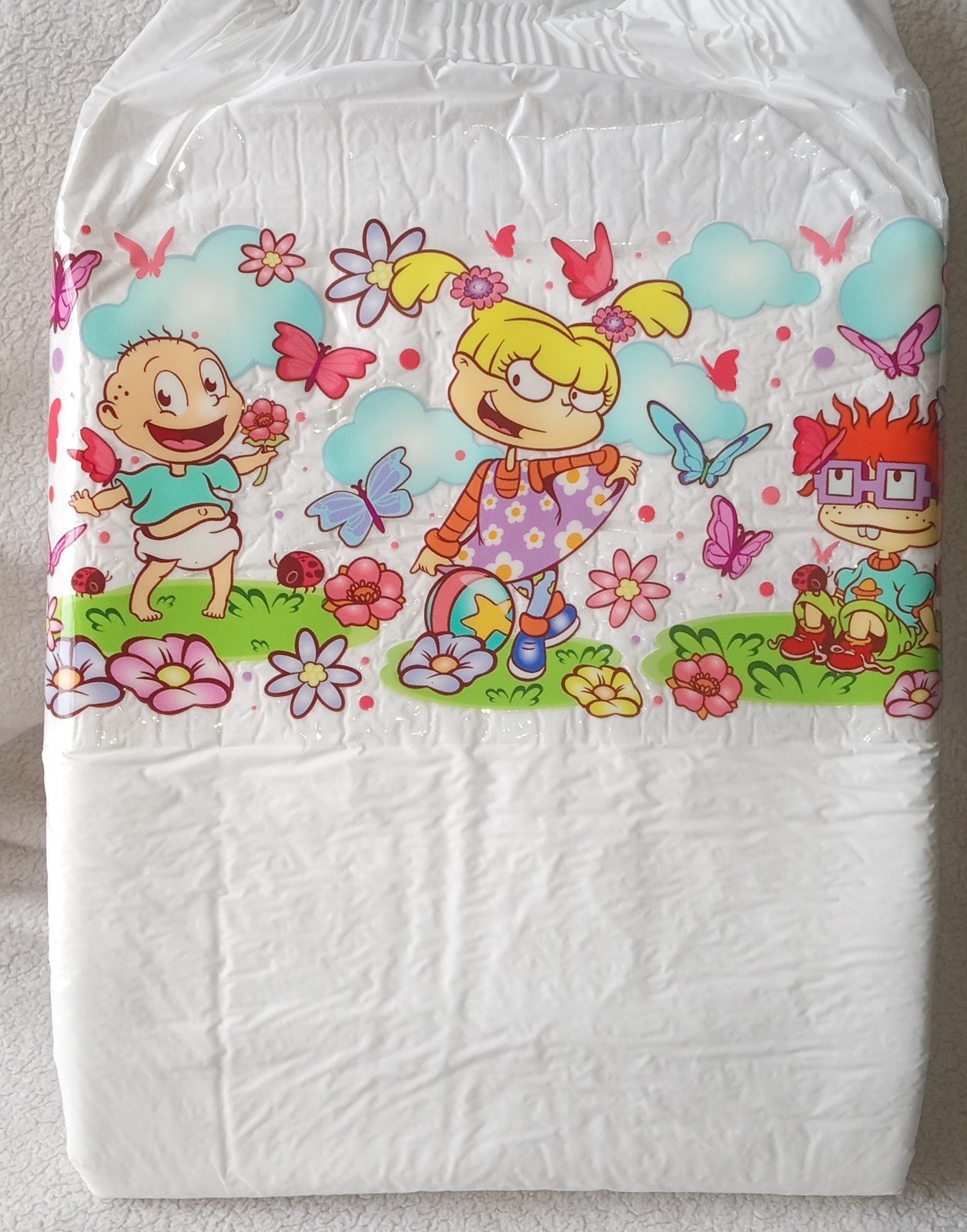 Mega Adult Disposable ABDL diaper- Rugrats -READ DESCRIPTION FULLY