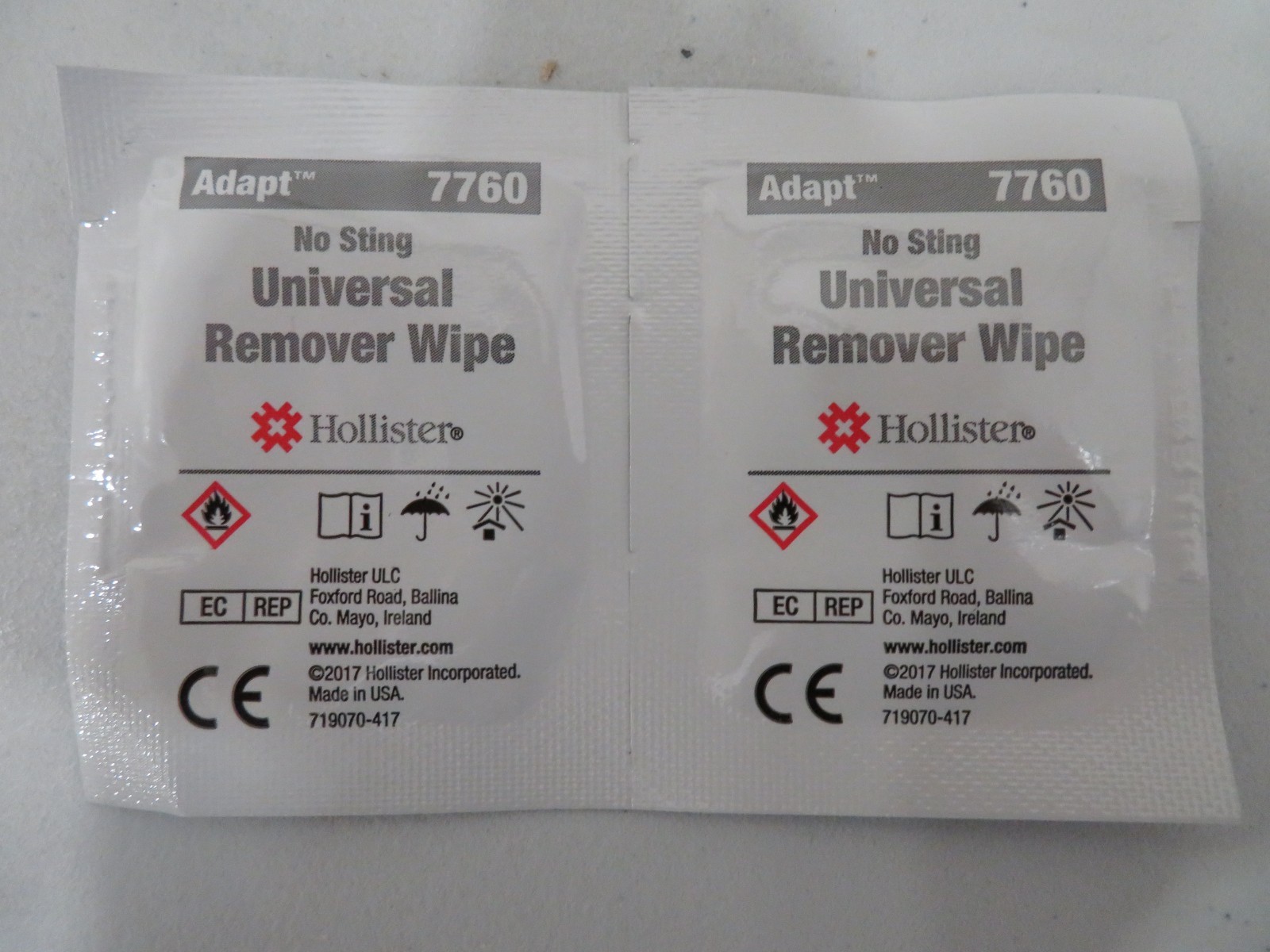 THREE BOXES of EXPIRED 50-Pack Ea, Hollister 7760 Adapt Universal Remover Wipes